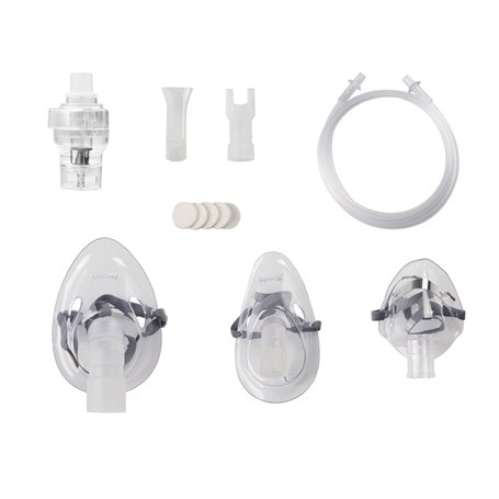 medisana Set d'accessoires pour inhalateurs, Masque d'inhalation & adaptateur nasal & embout buccal & filtre de rechange, Access