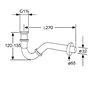 Kludi 1031105-00 Siphon pour bidet G 1 1/4" Chrome (Import Allemagne)