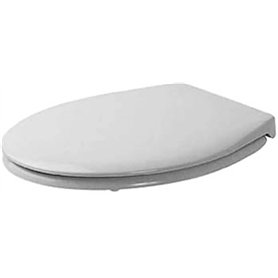 Duravit Bambi 0065700000 Siège de Toilette Soft Close Charnières en Acier Inoxydable Blanc