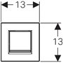 Geberit type 30 pour urinoir (Blanc/chromé mat)