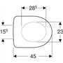 Geberit Siège Thermique durcissant Original Selnova 500.331.00.1