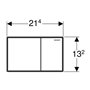Geberit 115.640.GH.1 Bouton, Blanc