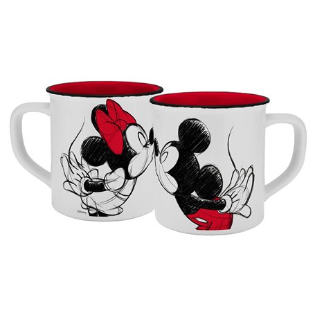 Disney - Mug Mickey Kiss Sketch Rouge