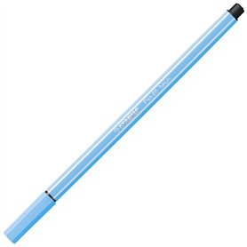 STABILO Feutre de Dessin PEN 68 Pte ogive Moyenne 1 mm Bleu fluo
