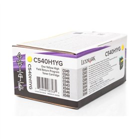 Cartouche de Toner De Marque 0C540H1YG 00C540H1YG , 0C540H1YG , C540H1YG - 1x Cartouche de Toner Jaune - 2000 pages