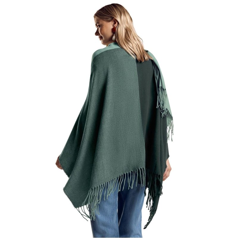 Image secondaire de STREET ONE A580761 Madras Cape, Vert d'eau, A Écharpe Tendance, Multicolore, Femme