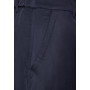 STREET ONE Droite en Satin-Coupe Décontractée, Bleu Foncé, 40W x 32L Femme