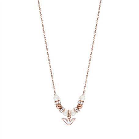 Emporio Armani Collier femme nacre blanche, EGS3053221