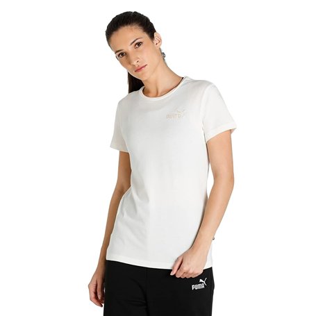 PUMA Ess+ Thé tricoté T-Shirt, incolore, M Femme