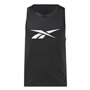 Reebok Maille de Basket-Ball Veste, Noir, S Homme