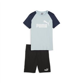 PUMA Short Ensemble de Sport pour Enfants, Bleu, Estándar Mixte
