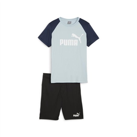 PUMA Short Ensemble de Sport pour Enfants, Bleu, Estándar Mixte