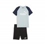 PUMA Short Ensemble de Sport pour Enfants, Bleu, Estándar Mixte