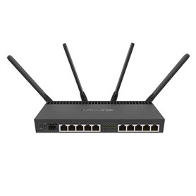 MikroTik RB4011iGS+5HacQ2HnD-IN routeur sans Fil Gigabit Ethernet Bi-Bande (2,4 GHz/5 GHz) Noir