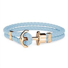 PAUL HEWITT Pulsera PH-PH-L-G-NI Cuero unisexe, taille unique, Cuir, No Gemstone