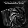 be quiet! Pure Rock Pro 3 Silver ventirad radiateur, très haute performance de refroidissement, 6 caloducs plaqués nickel 6 mm h