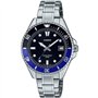Casio Montre à Quartz pour Femme en Acier Inoxydable avec Cadran Noir MDV-10D-1A2VDF, Noir, Bracelet