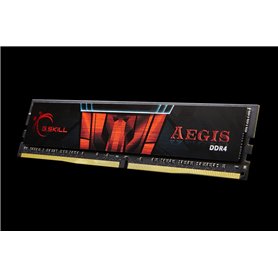 G.Skill Barrette mémoire 4Go DIMM DDR4 Aegis PC4-19200 (2400 MHz) (Noir et Rouge)