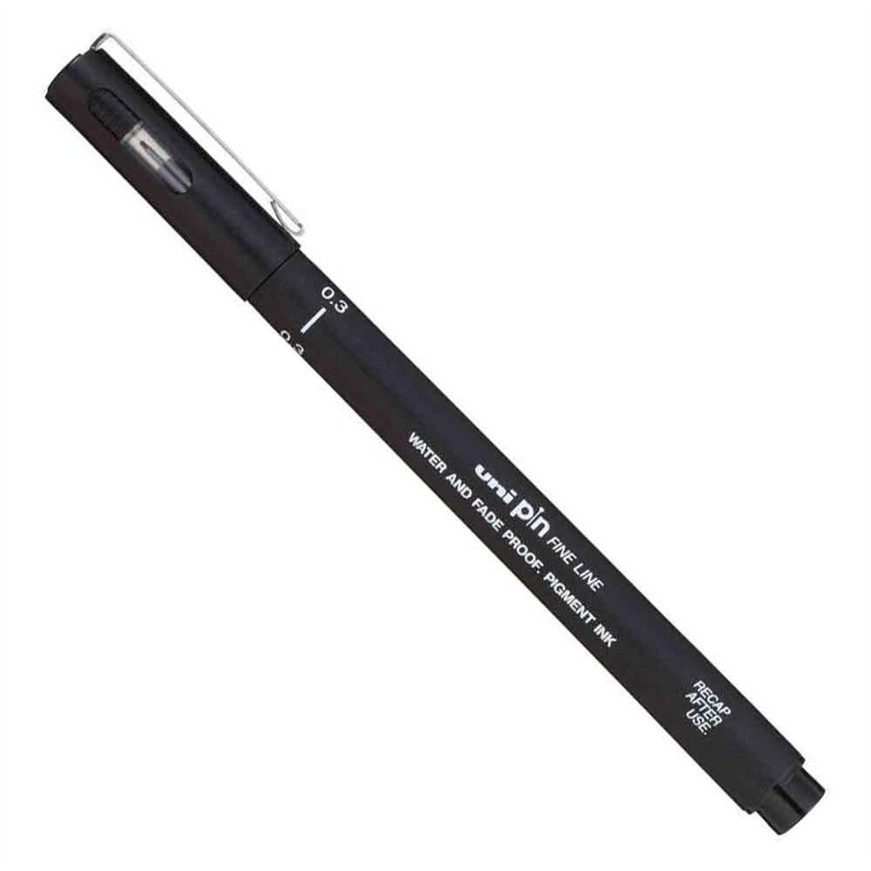 Uni-Ball 03200 N Stylo Pointe Calibrée 0,3 mm Noir