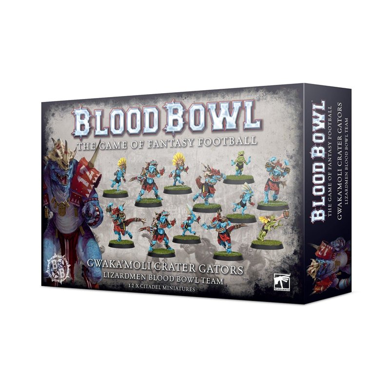 Games Workshop Blood Bowl - Gwaka'moli Crater Gators - Lizardmen Blood Bowl Team - 200-74