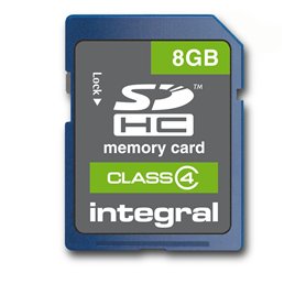 Integral Carte mémoire flash SDHC Class 4 8 Go