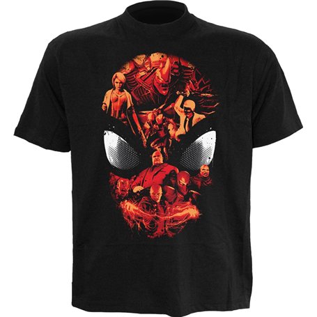 Spiderman D0800305 T-Shirt, Noir, M Mixte