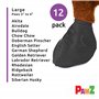 PAWZ Chaussette Noire Protection pour Coussinets de Chien L n°6 Boite de 12