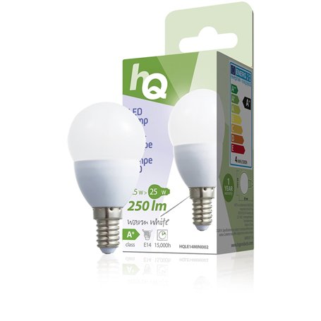 HQ HQLE14MINI002 Ampoule LED en forme de goutte E14 3,5 W 250 lm 2,700 K