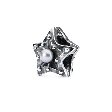 Trollbeads Perle en Argent 925 étoile de Focus, Argent Sterling, Perle
