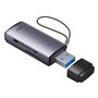 Baseus Lecteur de Carte USB-A vers SD/TF série Lite Gris