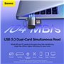 Baseus Lecteur de Carte USB-A vers SD/TF série Lite Gris