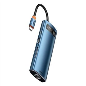 Station+d%27accueil+portable+USB-C+3.0+Baseus+Gleam+8en1+%28Bleu%29