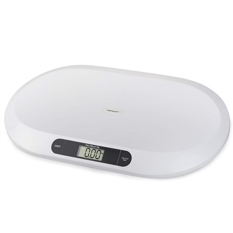 Plastorex Topcom Pèse-bébé WG-2490, capacité 20 kg, convient également aux petits animaux, Blanc