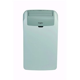WHIRLPOOL PL Climatiseur Portable, 9k BTU ou 2,5KW, R290, Réversible Pompe à Chaleur, Blanc, A+, A+