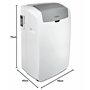 WHIRLPOOL PL Climatiseur Portable, 9k BTU ou 2,5KW, R290, Réversible Pompe à Chaleur, Blanc, A+, A+