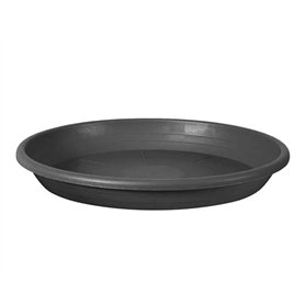 Veca Soucoupe cylindrique de 17cm pour pot de fleurs de 18cm Anthracite
