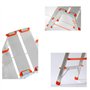 Sgabello in alluminio doppia salita Stylo (2 Gradini + Piano)