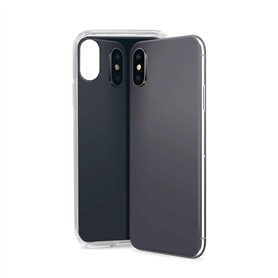 SBS Coque en TPU Souple avec Finition Brillante pour iPhone XS/X Noir