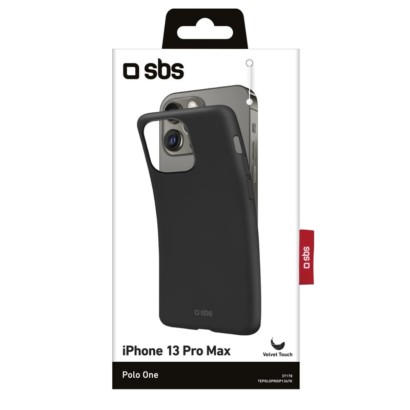 Image secondaire de SBS Coque de protection en silicone pour iPhone 13 Pro Max Noir