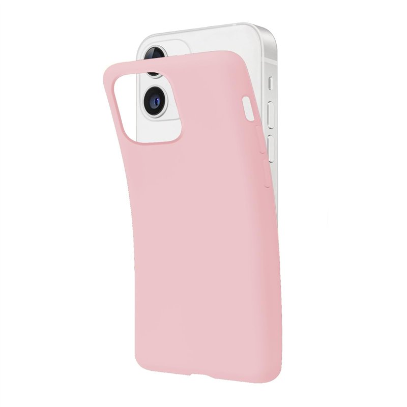 SBS Coque iPhone 12/12 Pro Rose Powder Pantone 698 C Etui Souple Flexible Anti-Rayures Coque Mince et Confortable à Tenir dans V