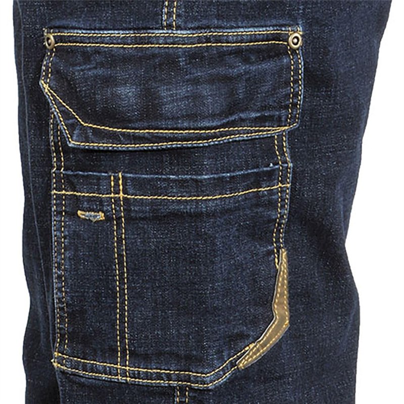 Image secondaire de Cofra V495-0-00.Z58 CABRIES Jean 70% coton 28% polyester 2% élasthanne 330G-M2 Bleu jean Taille 58