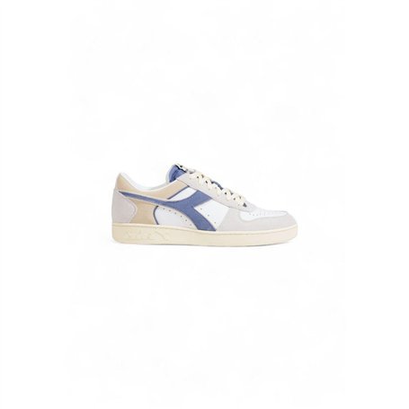 Diadora Mixte Magic Basket Low Suede Leather Chaussure de Gymnastique, Blanc, 42.5 EU