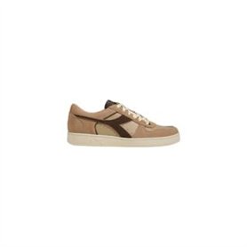Diadora Mixte Magic Basket Low Suede Leather Chaussure de Gymnastique, Beige, 43 EU