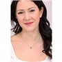 Amen Collier Goutte d'amour en Argent avec Zircons, Medium, Argent Sterling, Zircon