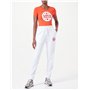 Love Moschino Stretch Cotton Jersey with Logo Patch Print T-Shirt, Orange, 46 Femme