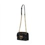 Pinko Sac love one mini bandoulière chevron brillant 100074 A1UR Z99Q noir, Noir