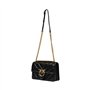 Pinko Sac love one classic bandoulière chevron brillant 100941 A1UR Z99Q noir, Noir