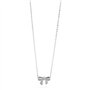 plaqué rhodium Collier en laiton avec arc et zircone cubique blanc Brosway BEE02