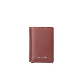 Cerruti 1881 Élégant Portefeuille Homme en Cuir de Veau Rouge, Rouge, rouge