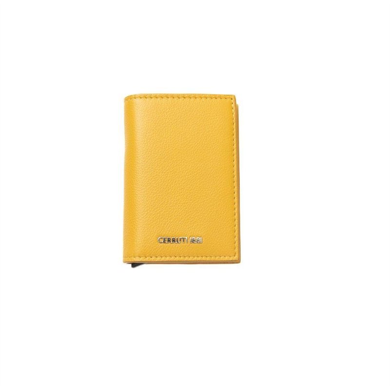 Cerruti 1881 Portefeuille en cuir jaune pour homme, jaune, taille unique